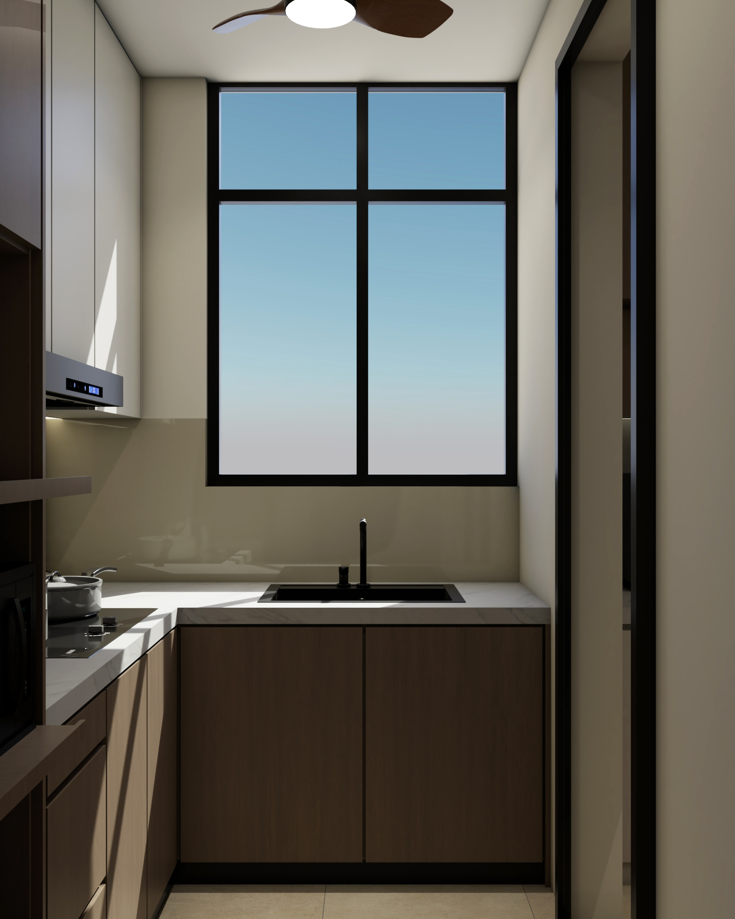 Ms. W, Curvo Residence — Wet Kitchen