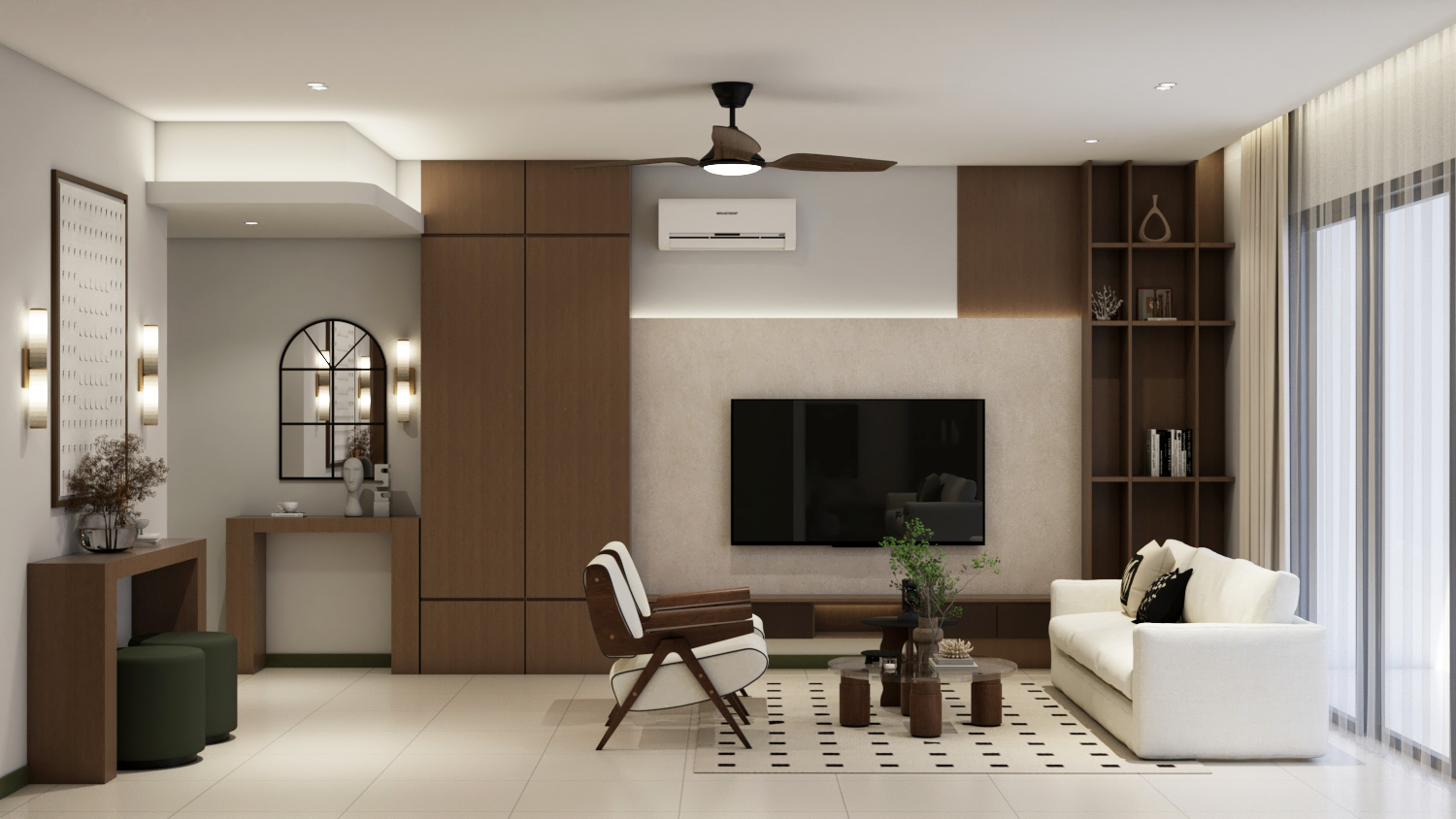 En. I, Curvo Residence — Living