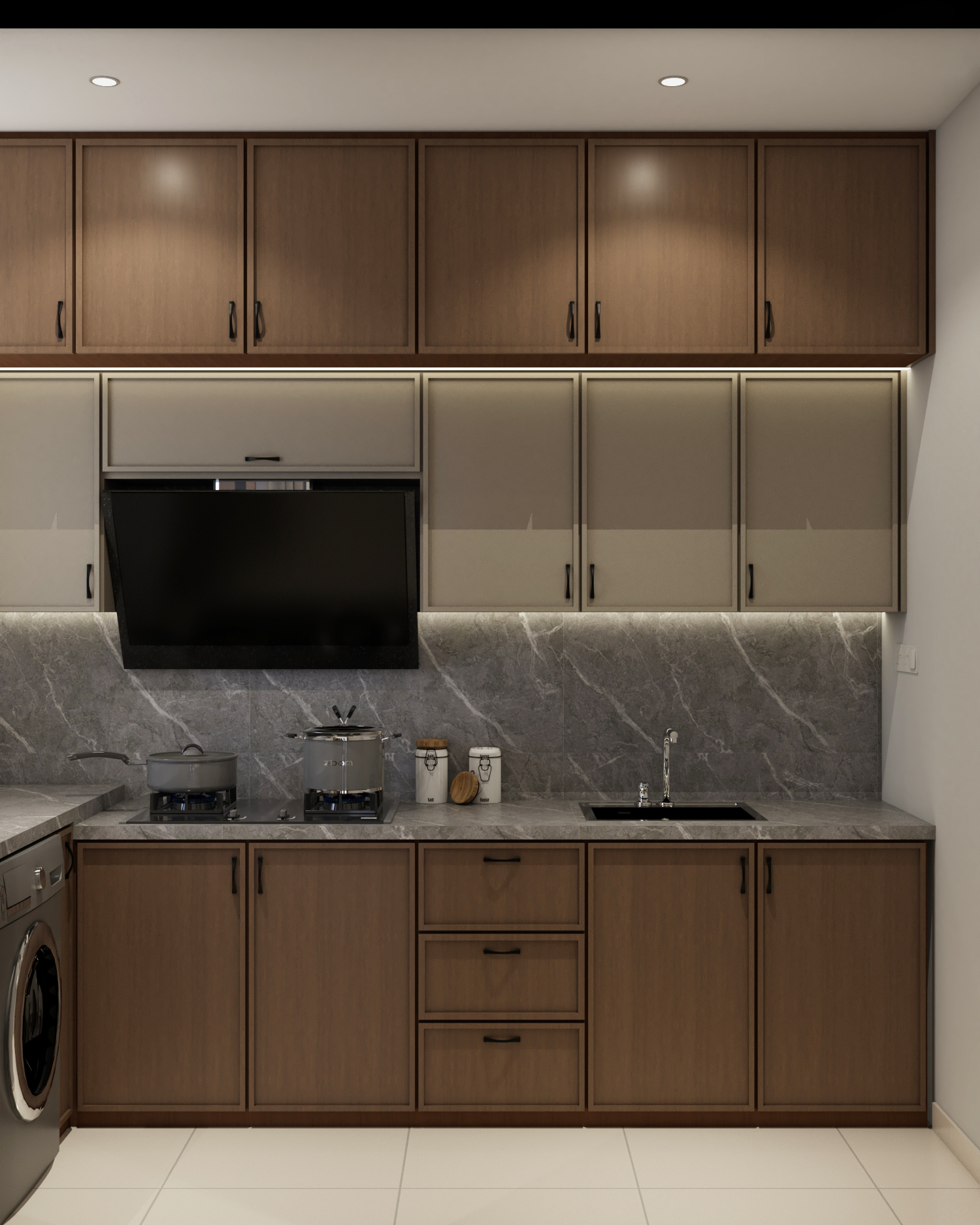 En. I, Curvo Residence — Wet Kitchen
