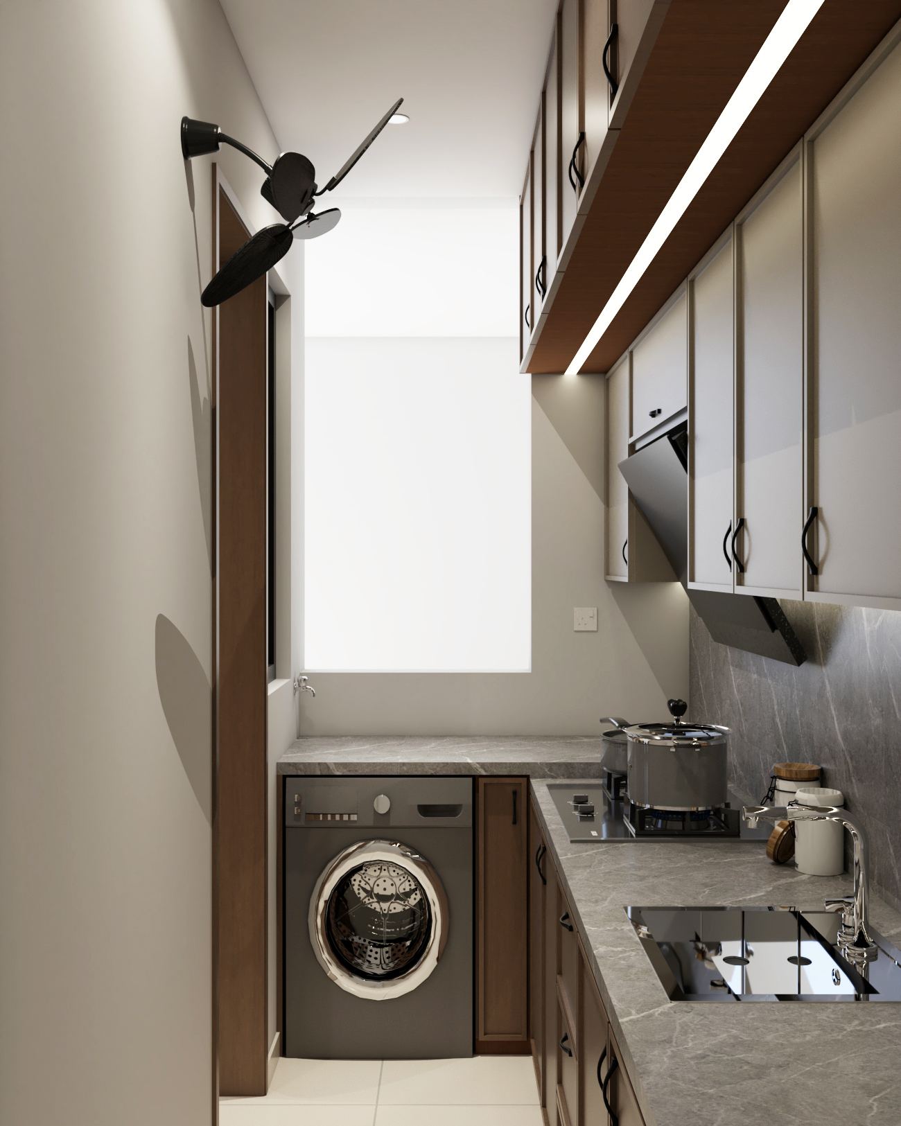 En. I, Curvo Residence — Wet Kitchen