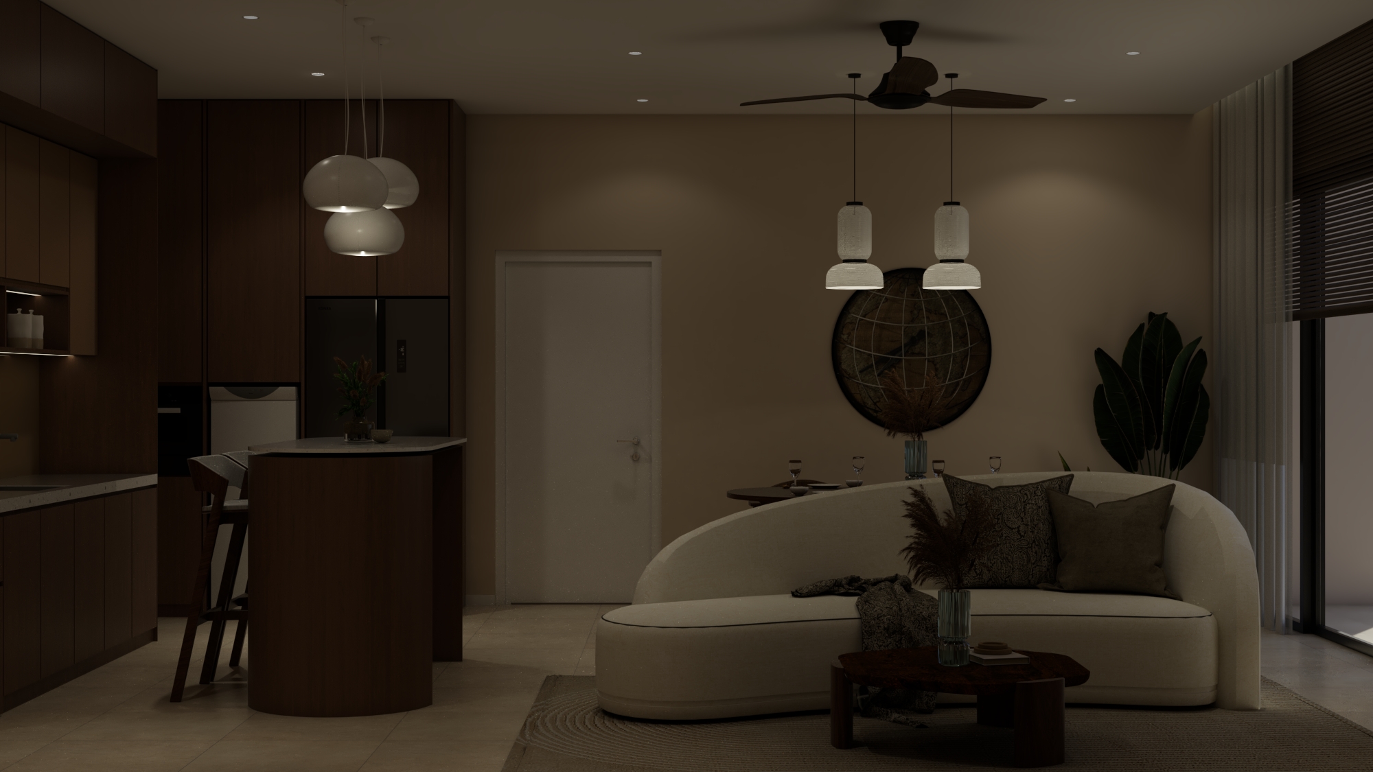 Pn. F, Curvo Residence — Living